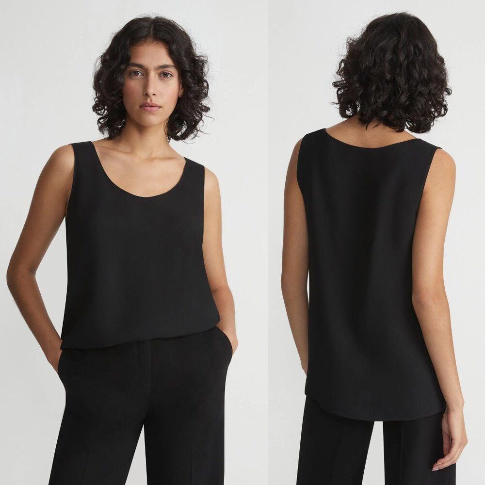 Lafayette 148 NWT New $498 Lafayette 148 Silk Double Georgette Sleeveless Size M / US 6-8 / IT 42-44 - 1 Thumbnail