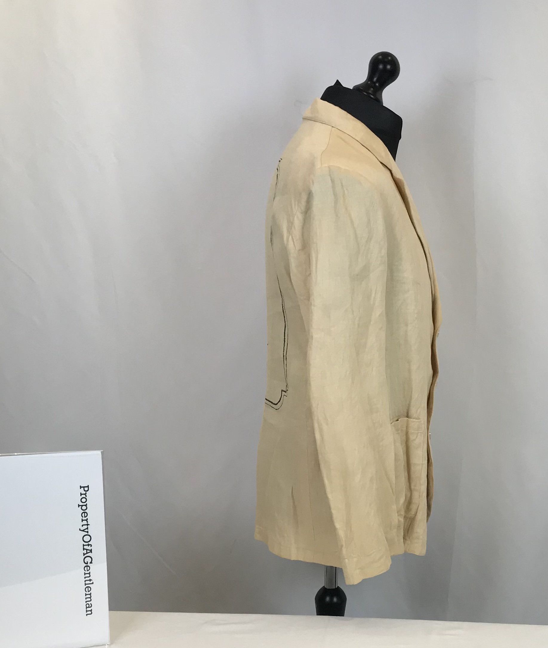 Gucci Guccify Hypnotism Linen Blazer Size 50R - 3 Thumbnail