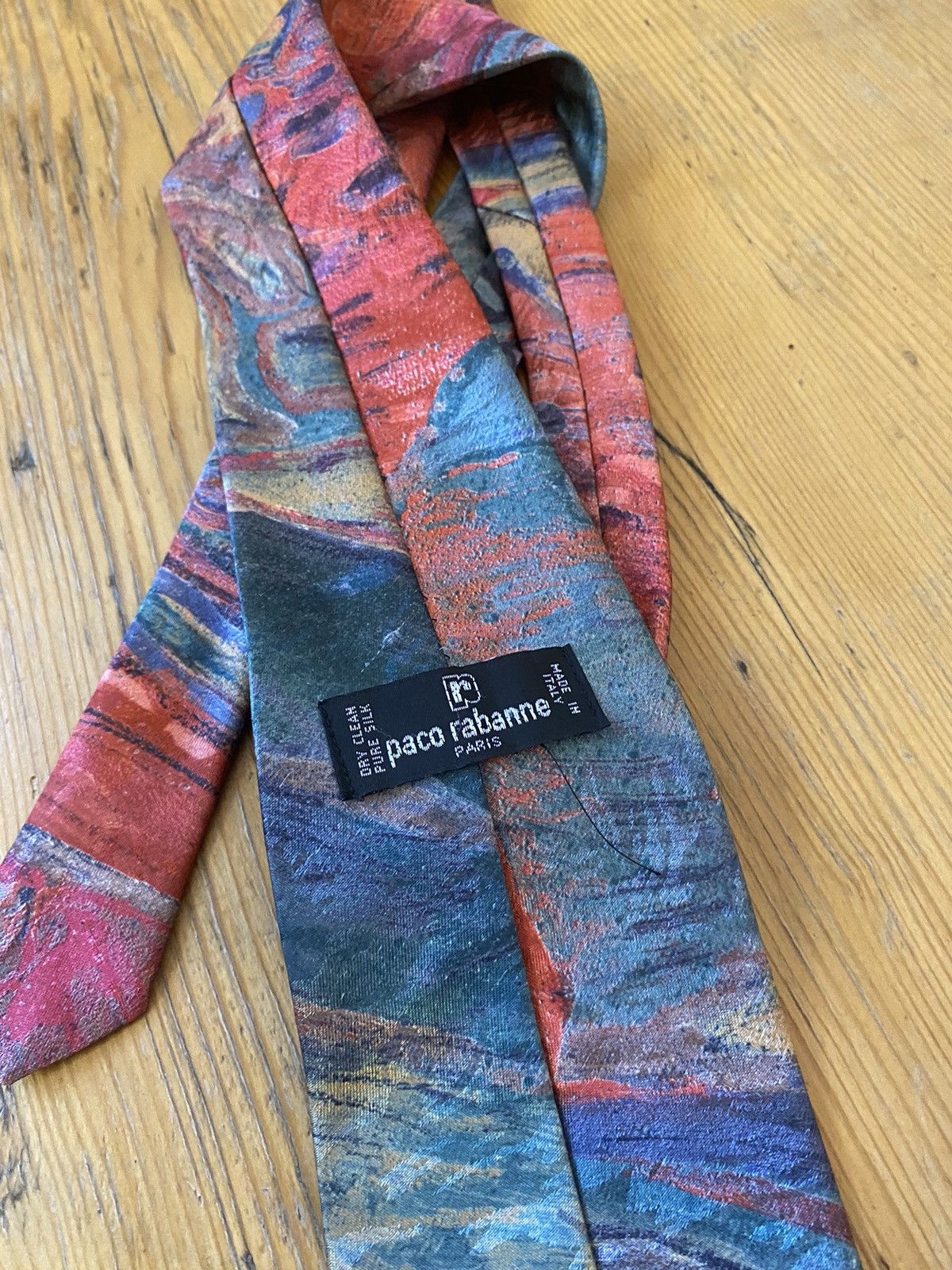 Paco Rabanne Paco Rabanne Vintage Necktie Tie Size ONE SIZE - 2 Thumbnail