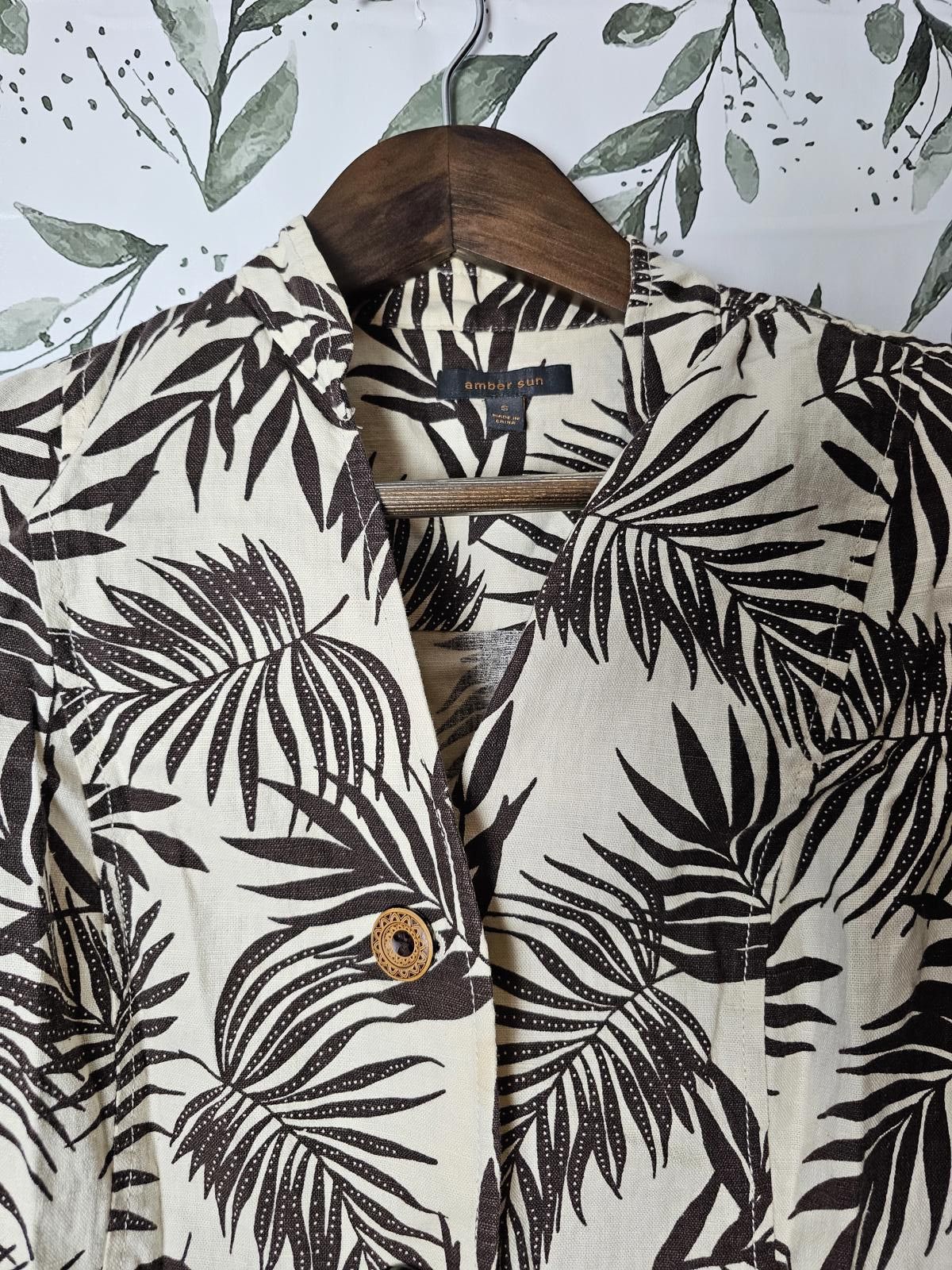 Other Amber Sun Blouse Brown & Cream Womens Size M Size M / US 6-8 / IT 42-44 - 1 Thumbnail