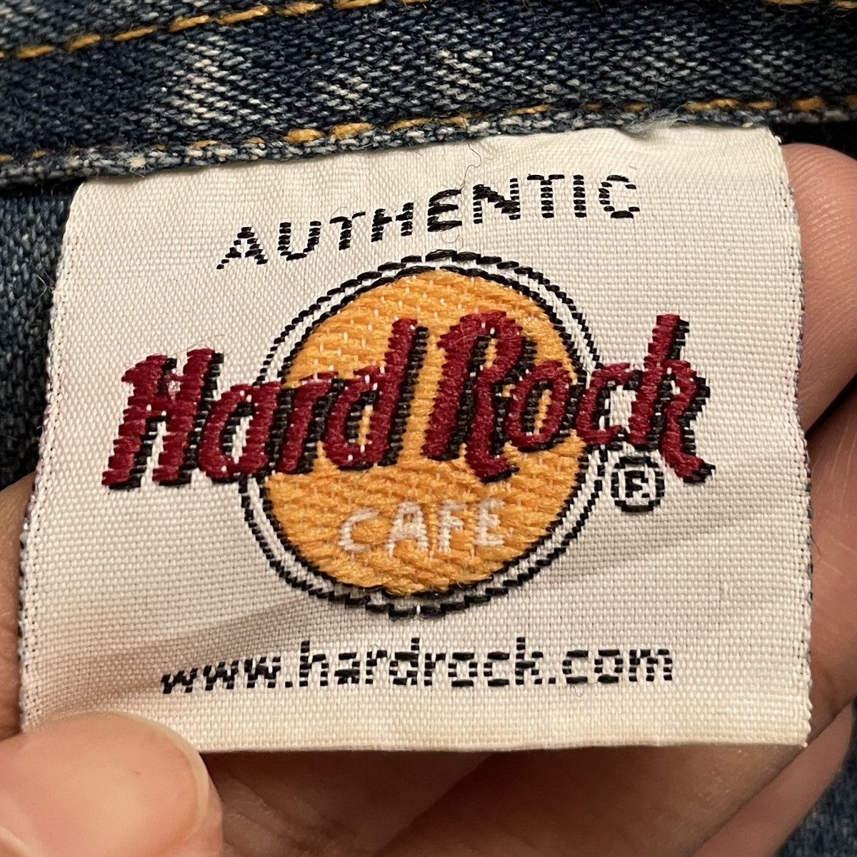 Hard Rock Cafe × Vintage Vintage Hard Rock Cafe Denim Shirt 1990s Size US L / EU 52-54 / 3 - 10 Thumbnail