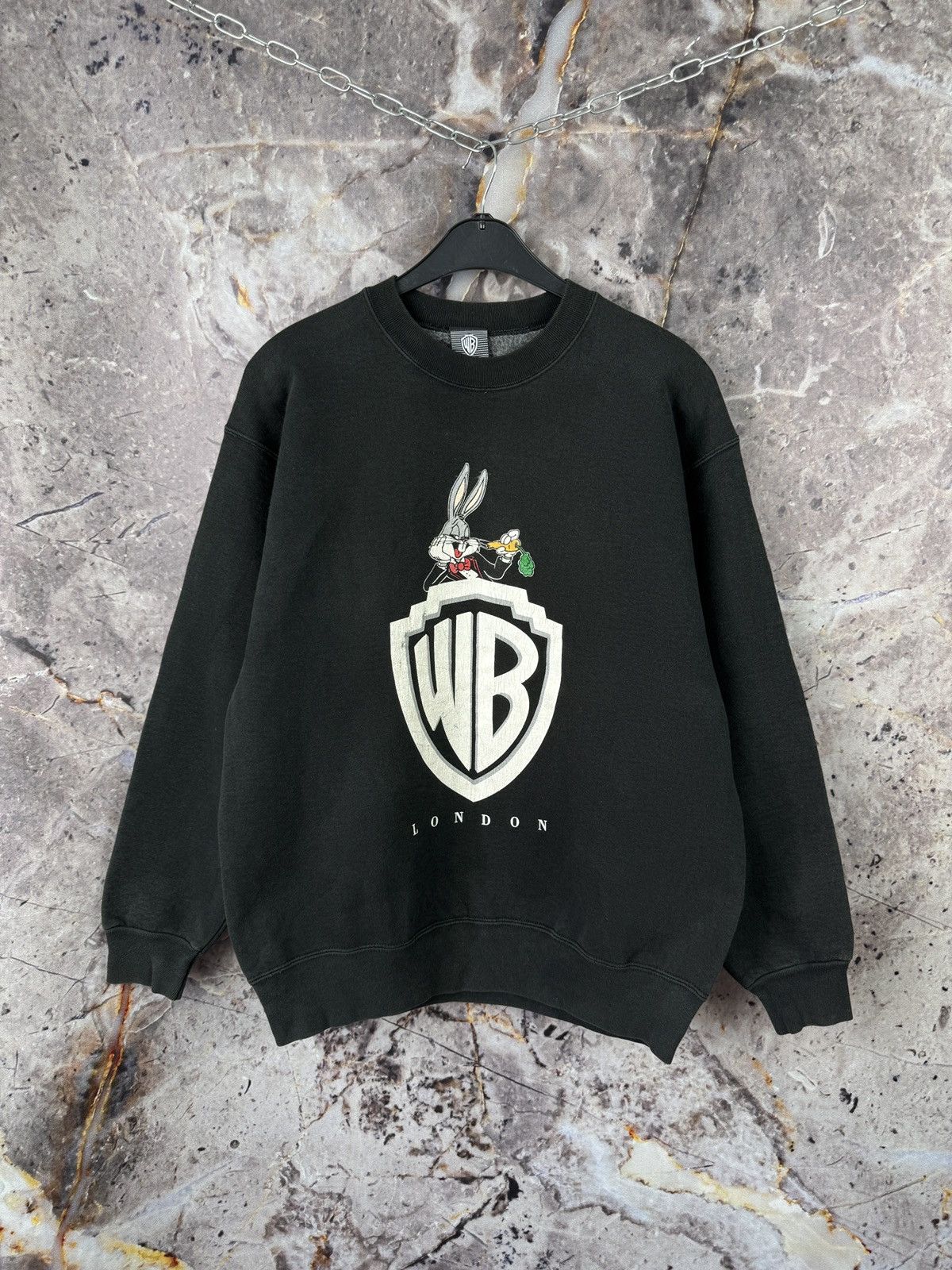Warner Bros Men’s Warner Bros 1991 London Sweatshirt Vintage Size XXL Size US XXL / EU 58 / 5 - 1 Thumbnail