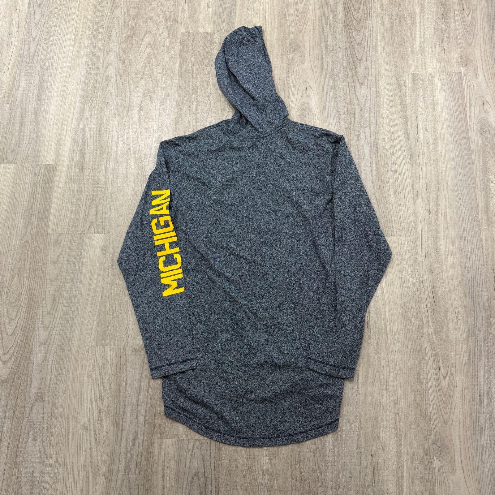 Nike Nike Michigan Wolverines Hooded Shirt Medium Gray Yellow Size US M / EU 48-50 / 2 - 7 Thumbnail