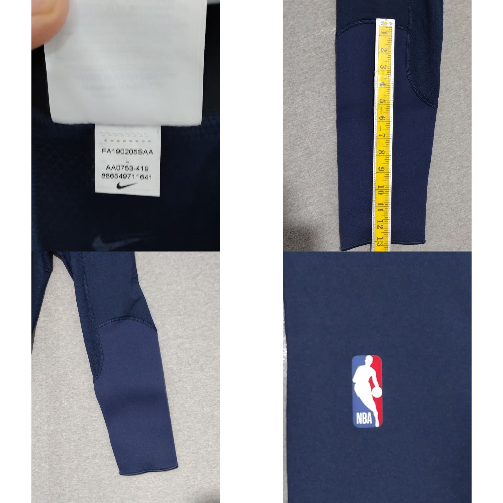 Nike Nike NBA Pro Hyperstrong Mens Padded Pants Tights Navy Blue 28-32 L AA0753-419 Size US 33 - 8 Thumbnail