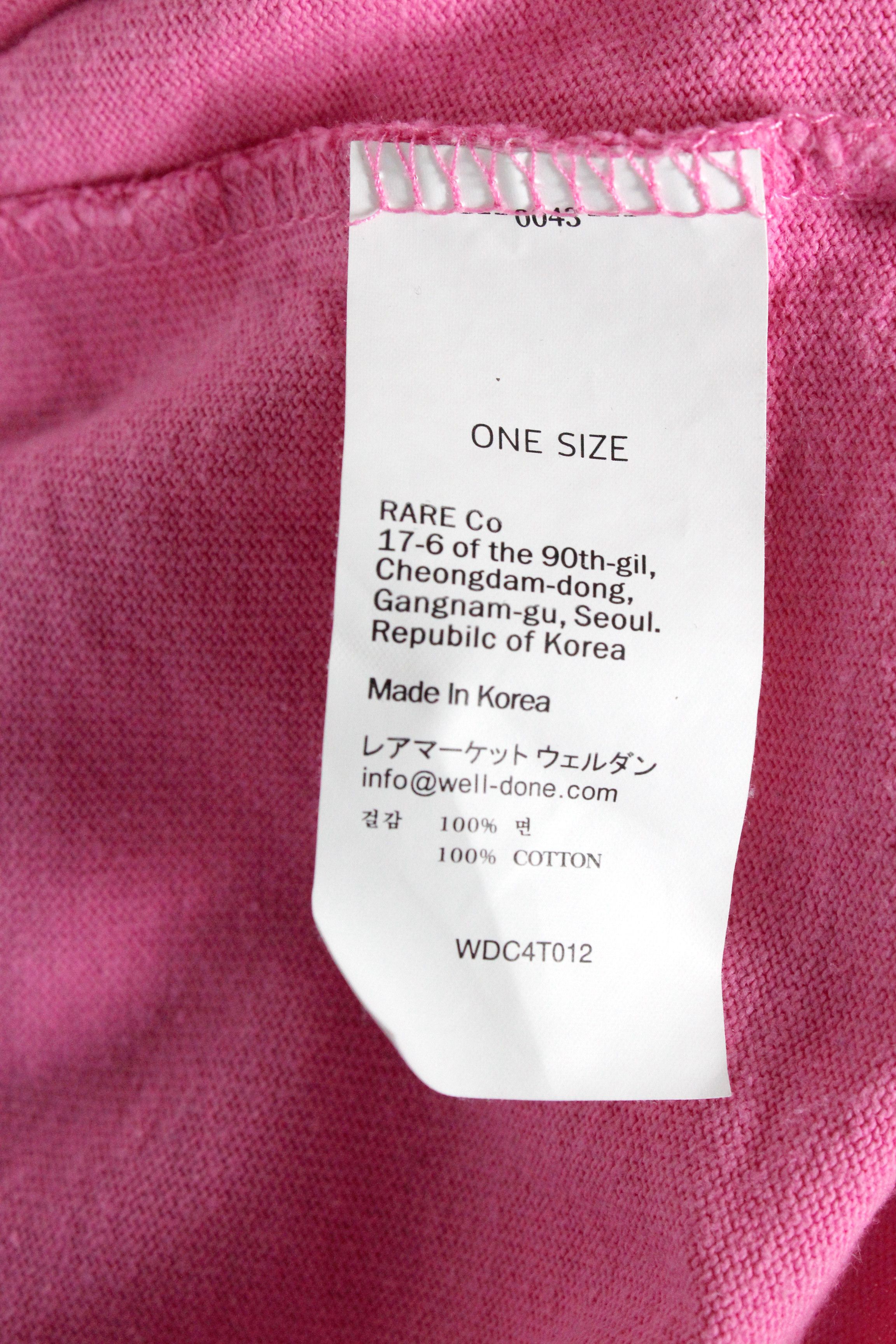 WE11DONE WE11DONE Logo Print Pink Cotton Long Sleeve Tee T-shirt Size US XL / EU 56 / 4 - 8 Thumbnail