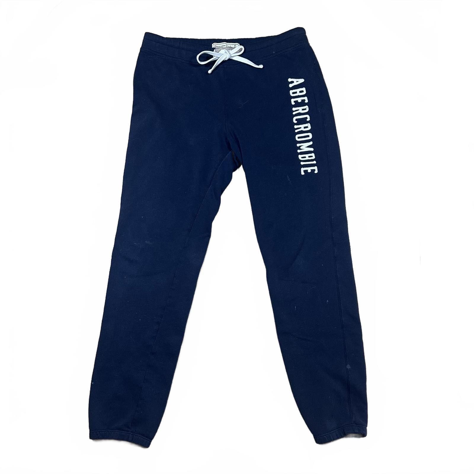 Abercrombie & Fitch Abercrombie & Fitch Sweatpants Medium Navy Blue Size 32" / US 10 / IT 46 - 1 Thumbnail