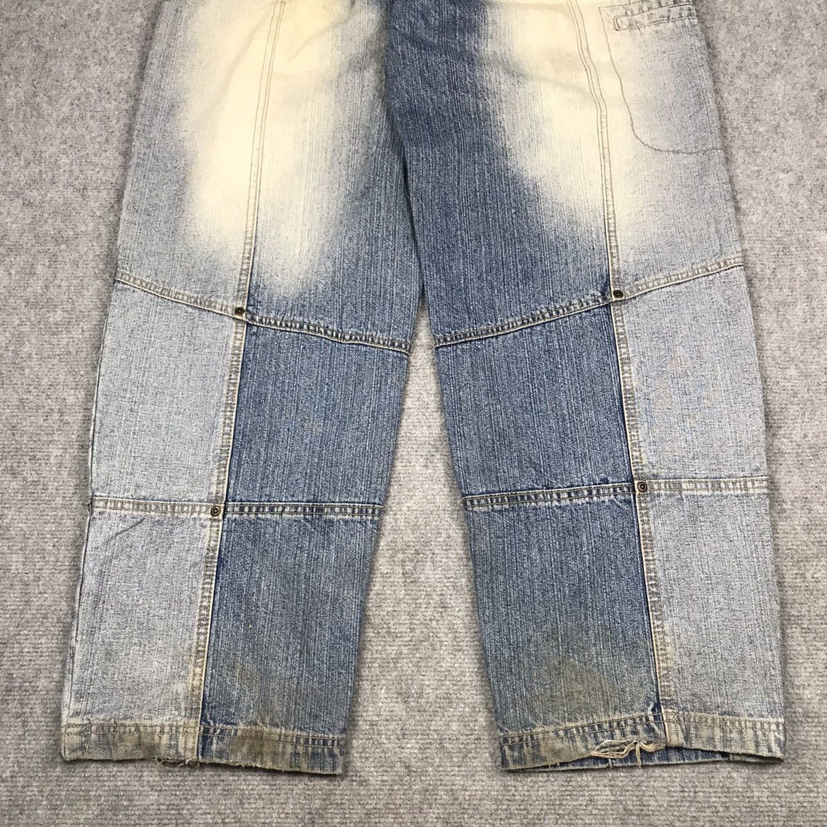 Japanese Brand BAGGY🔥NOIZ JEANS DENIM FADED JAPANESE STYLE PANTS Size US 32 / EU 48 - 14 Thumbnail