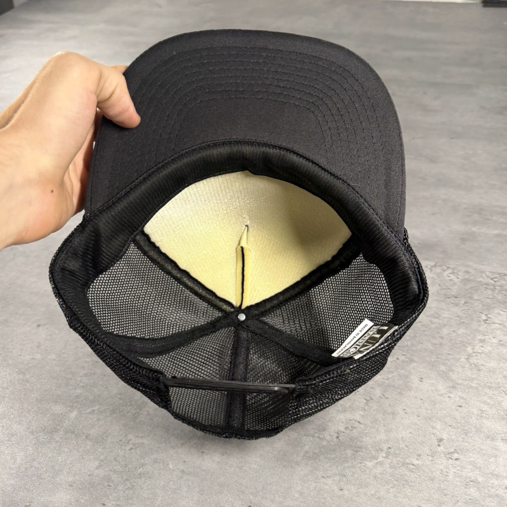 Vintage VINTAGE Construction Excavating Snapback Hat Nylon Black Red One Size Men Size ONE SIZE - 6 Thumbnail
