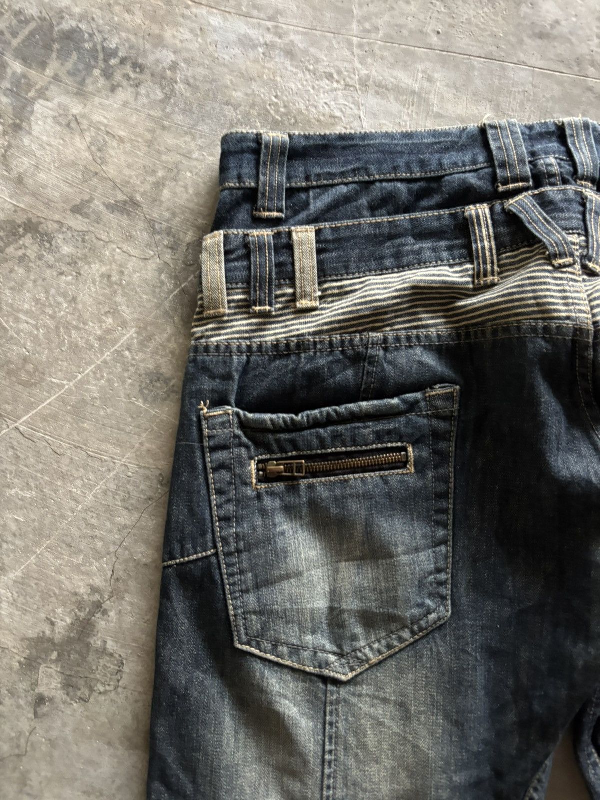 PPFM DOUBLE WAIST DOMINATE JAPANESE WASHED PUNK GRUNGE MUD RUSTY Size US 37 - 13 Thumbnail