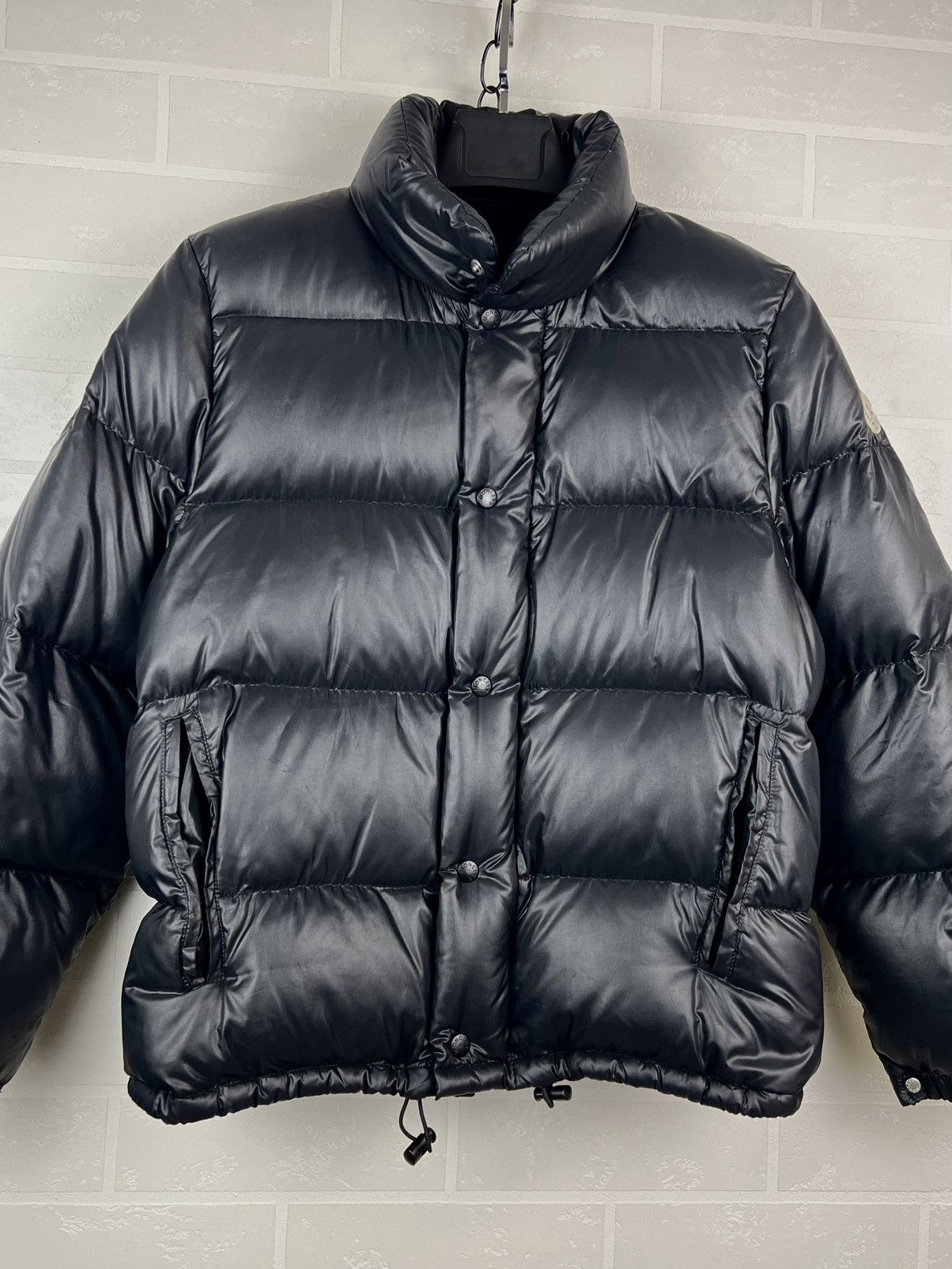 Moncler MONCLER Jacket Down Puffer Patch Logo Black Vintage Rare Men Size US S / EU 44-46 / 1 - 18 Thumbnail