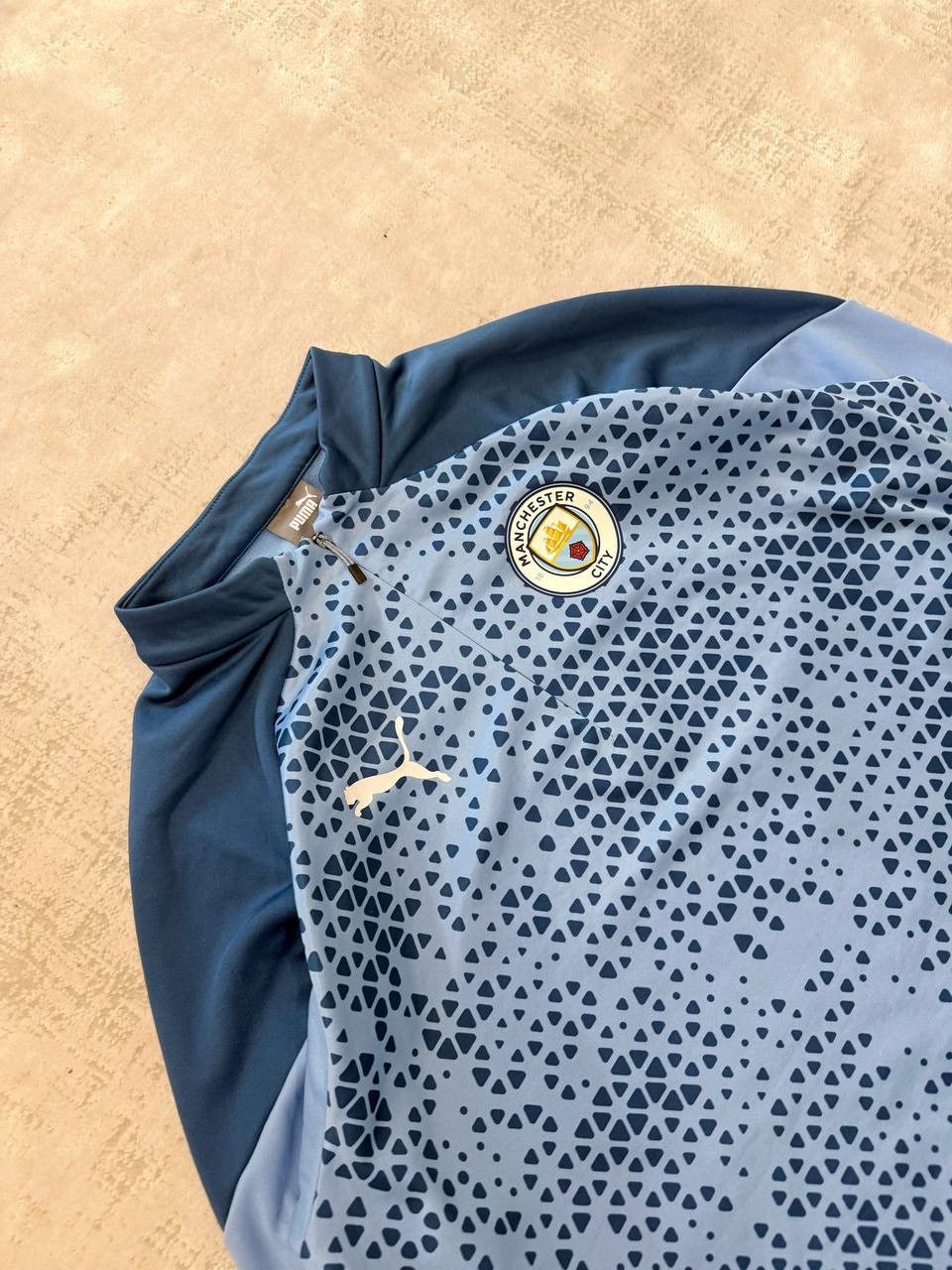 Puma Manchester City 2023/24 Long Sleeve Training Home Zip Jersey Size US L / EU 52-54 / 3 - 3 Thumbnail