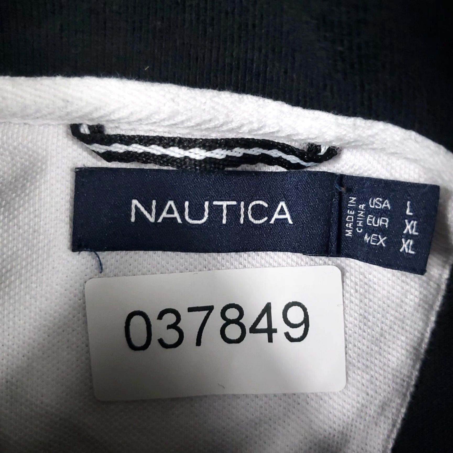 Nautica VINTAGE Nautica Polo Shirt Mens Large Black Short Sleeve Casual Golf Mens Size US L / EU 52-54 / 3 - 8 Thumbnail