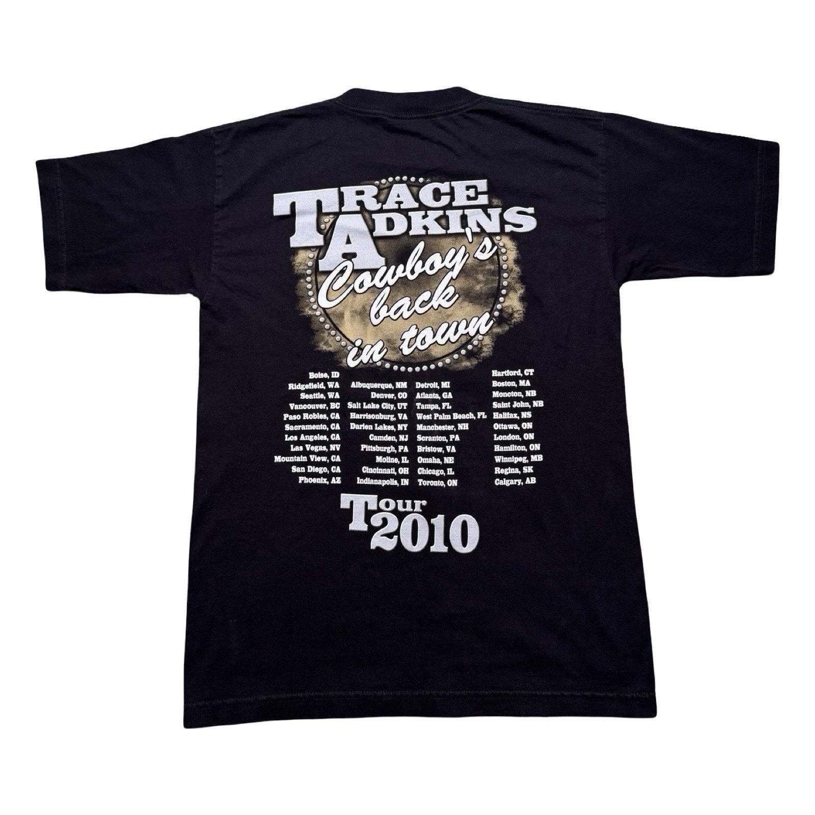 Vintage Trace Adkins T Shirt Adult M Cowboys Back In Town 2010 Size US M / EU 48-50 / 2 - 6 Thumbnail