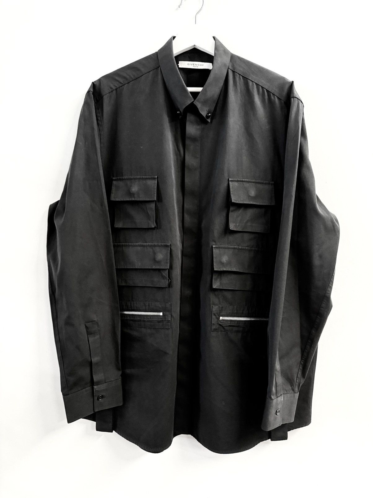 Givenchy Givenchy Paris FW2015 Multi-Pocket Utility Cargo Shirt -XL Size US XL / EU 56 / 4 - 1 Thumbnail