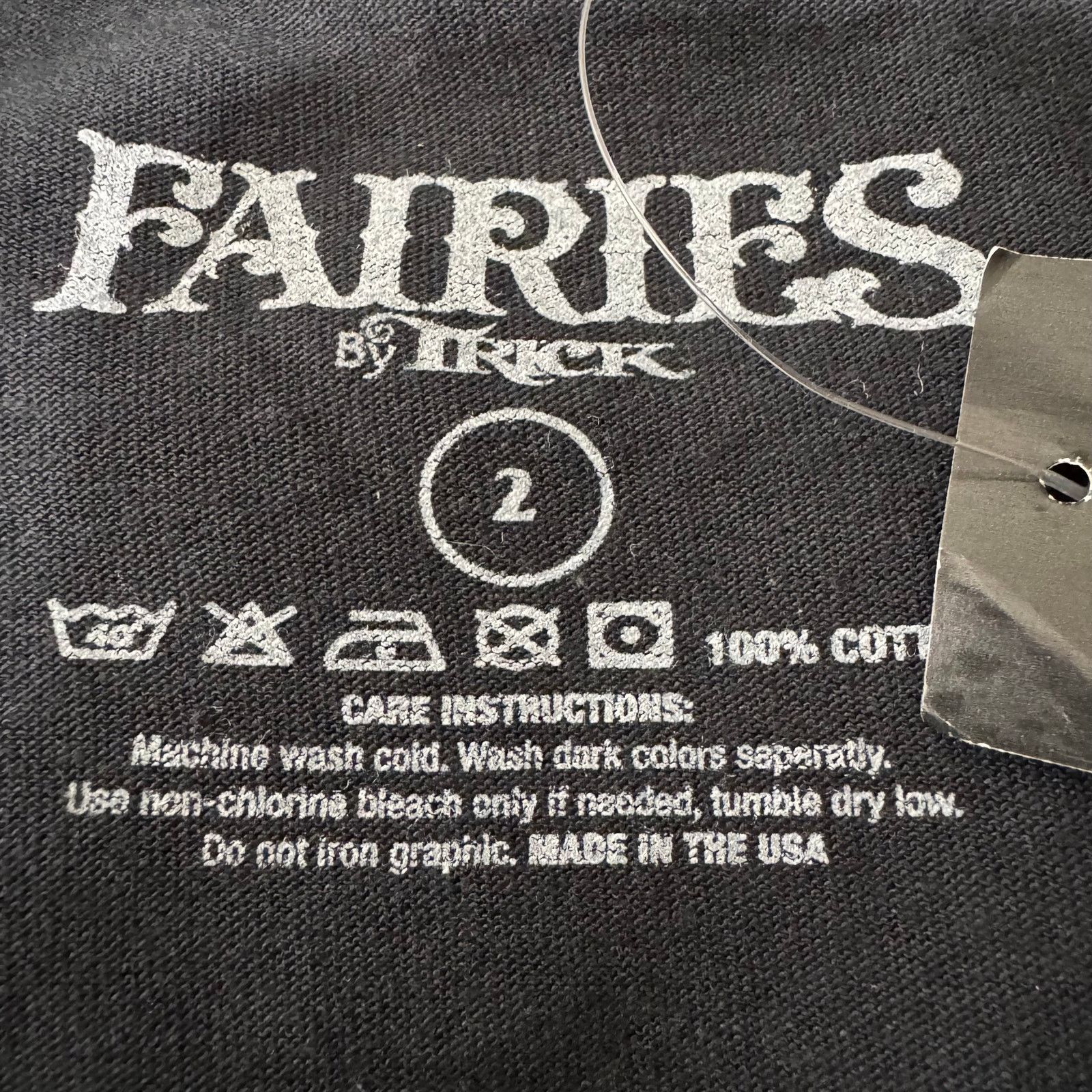 Hot Topic Hot Topic Fairies by Trick 4Tricks Deer Black Tee NWT Size XXL / US 16-18 / IT 52-54 - 3 Thumbnail