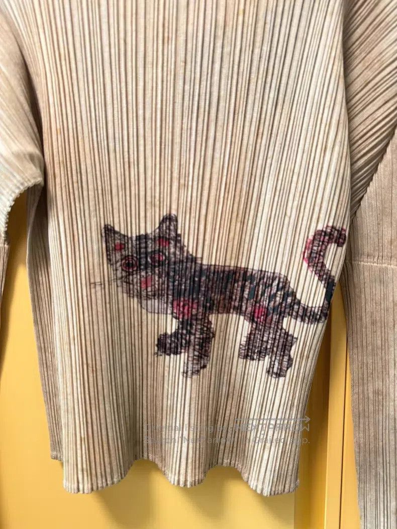 Issey Miyake Issey Miyake Tiger Cat Turtleneck Long Sleeve Top Size L / US 10 / IT 46 - 4 Thumbnail