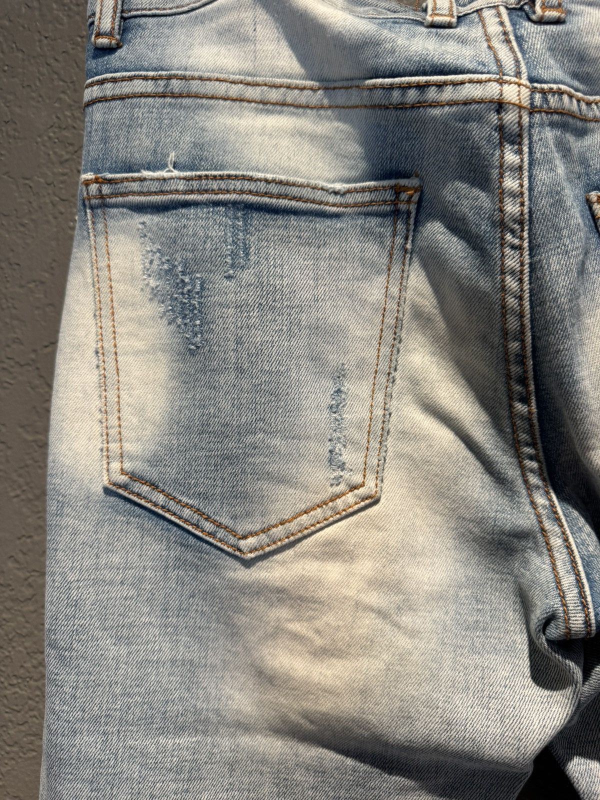 Crysp Denim Crysp Distressed Blue Biker Stitch Denim Size 30 Size US 30 / EU 46 - 7 Thumbnail