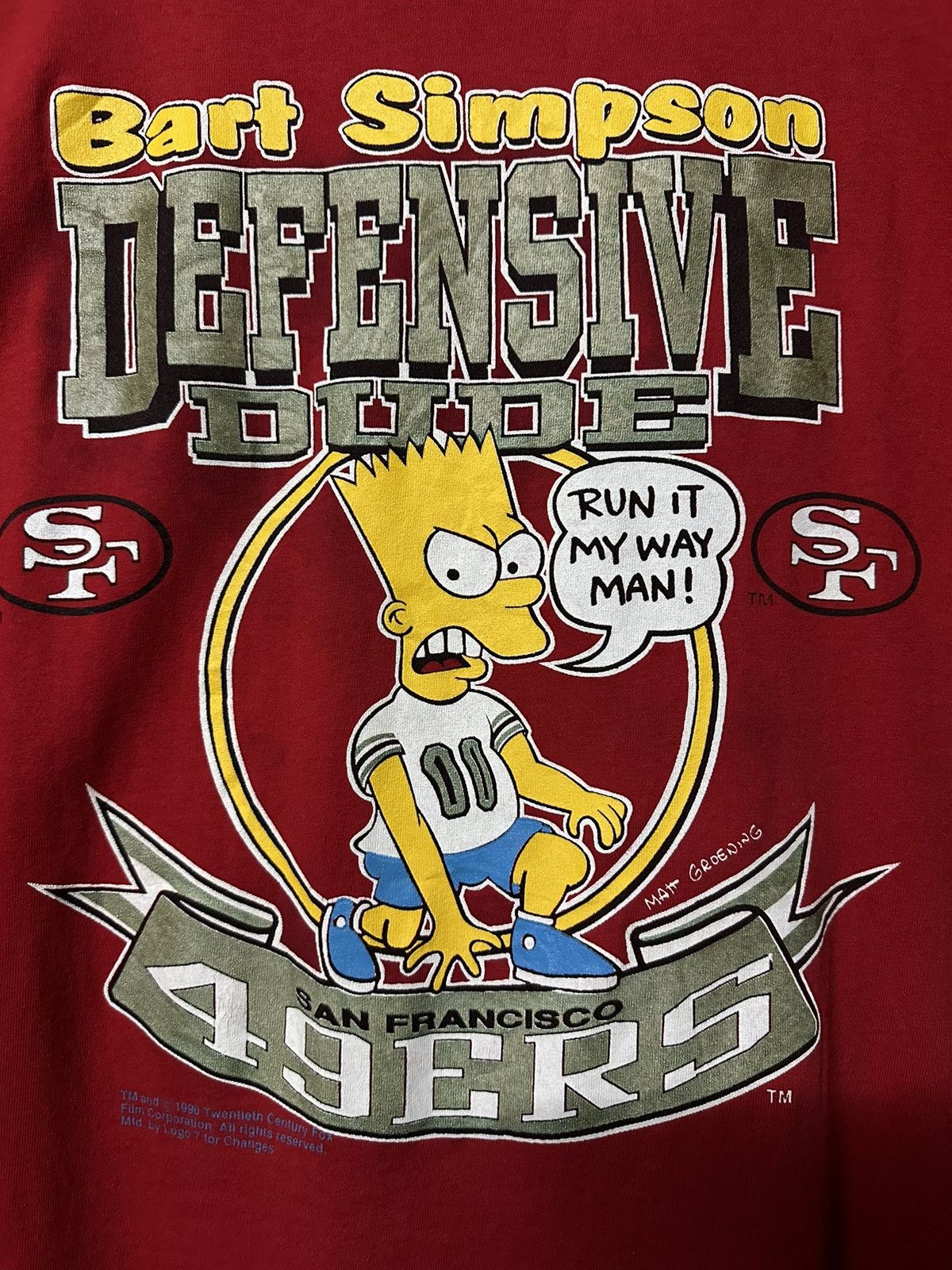 Cartoon Network Vintage 90s Bart Simpson 49 Ers Logo 7 Faded Tee Size US XL / EU 56 / 4 - 2 Thumbnail
