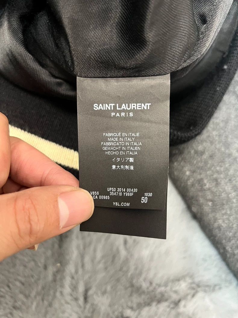 Saint Laurent Paris Saint Laurent Paris Smoke grey patchwork jacket-2506 Size US M / EU 48-50 / 2 - 5 Thumbnail
