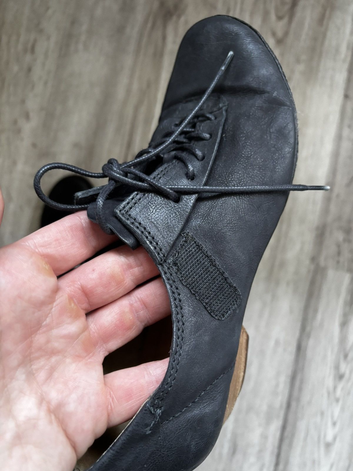 A.S.98 A.S. 98 (AirStep) Leather Studded Low-Heel Shoes – Black Size US 6.5 / IT 36.5 - 23 Thumbnail