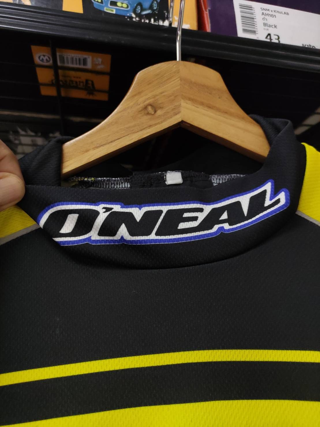Fox Racing Vtg 90's O'Neal Motocross Racing USA DirtBike Racing Jersey Size US L / EU 52-54 / 3 - 3 Thumbnail
