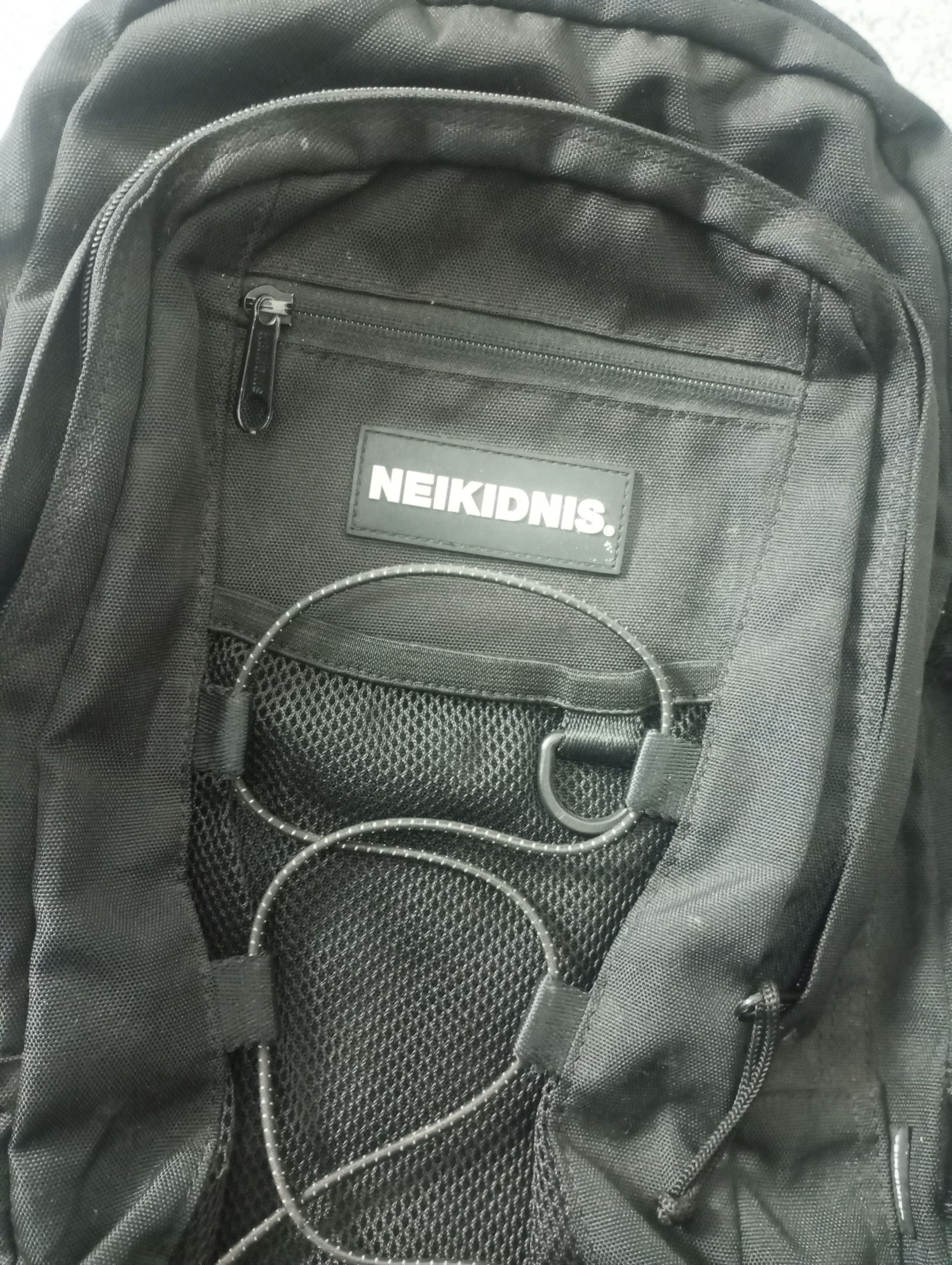 Japanese Brand × Vintage Vintage Black 'Neikidnis' Mesh String Backpack Size ONE SIZE - 3 Thumbnail