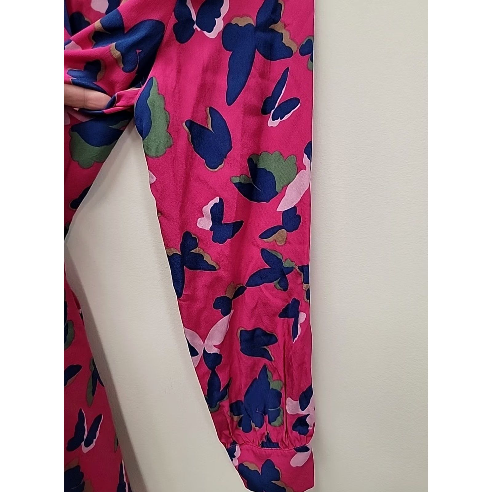 Max Mara Max Mara Dress Womens 6 Silk Carpa Size Butterflies Size M / US 6-8 / IT 42-44 - 6 Thumbnail
