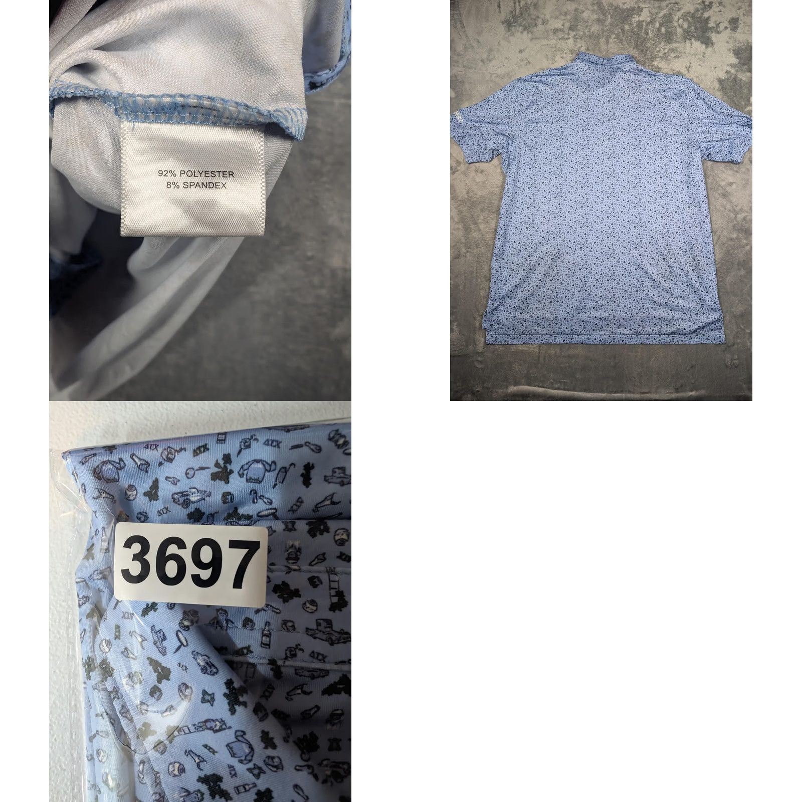Peter Millar Peter Millar Polo Shirt Mens XL Blue ATX Summer Comfort Golf Performance Stretch Size US XL / EU 56 / 4 - 8 Thumbnail