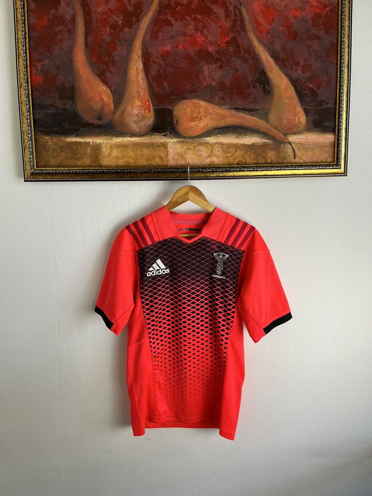 Adidas adidas HARLEQUINS Soccer Jersey Training Rugby Shirt 2017/18 Size US M / EU 48-50 / 2 - 1 Thumbnail