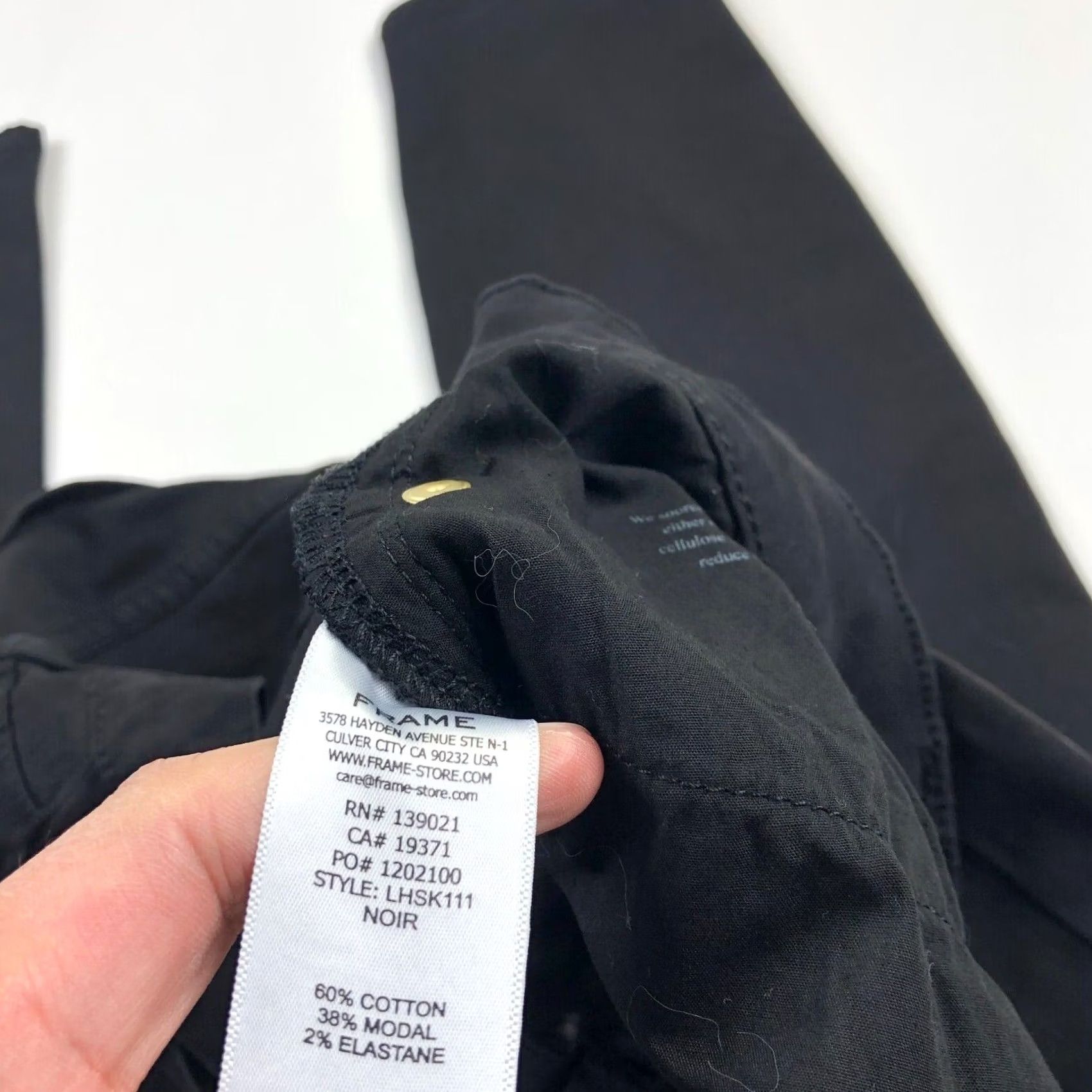 Frame FRAME FRAME Le High Skinny 32 Women's High Rise Soft Pants Casual Skinny Pants 31W 29.5L Black Cotton Rayon Spandex Pockets Modern Medium Rise Womens Size 24" / US 00 / IT 34 - 5 Thumbnail