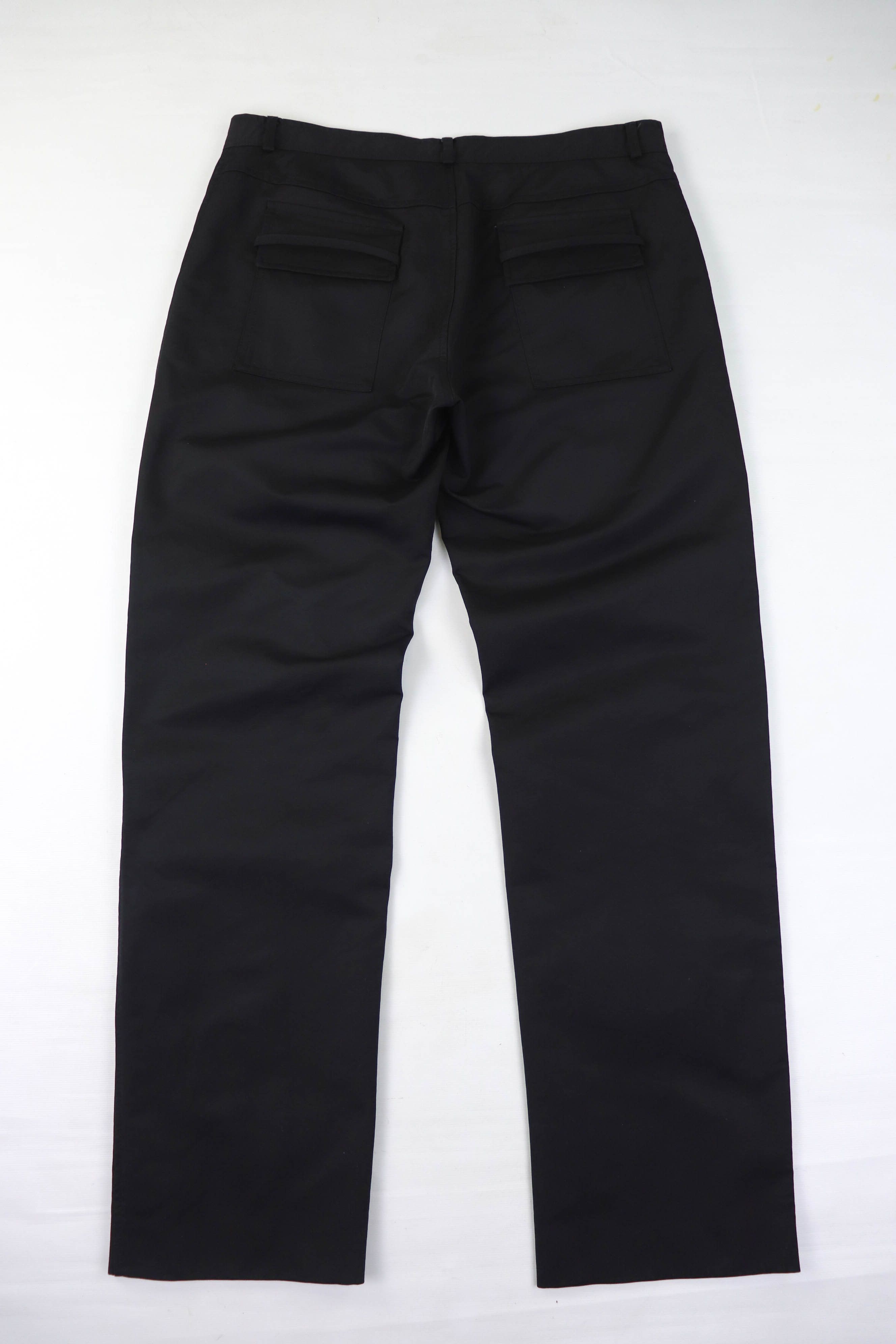 Vintage Daniele Alessandrini Italia Black Cotton/Wool Pants