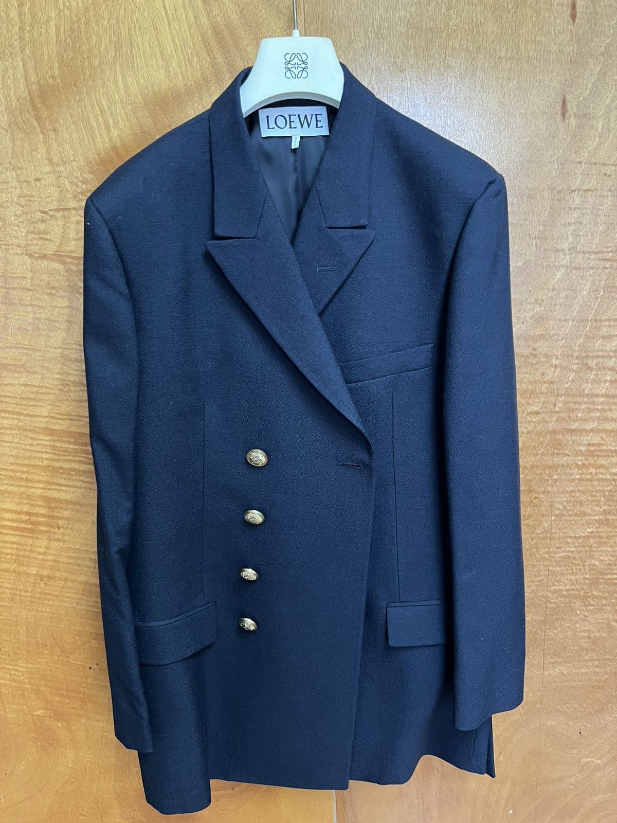 Loewe LOEWE Double- Breasted Blazer Size 44R - 2 Thumbnail