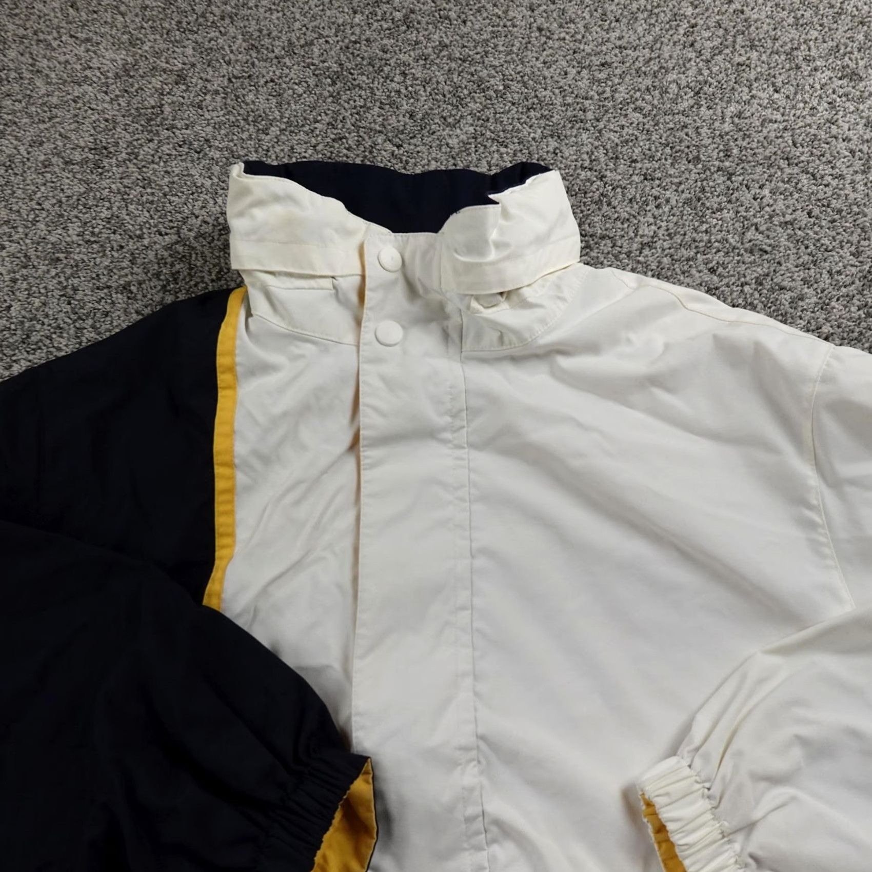 Nautica Nautica Jacket Mens XL White Blue Sailing Colorblock Zip Windbreaker Bomber Coat Size US XL / EU 56 / 4 - 3 Thumbnail