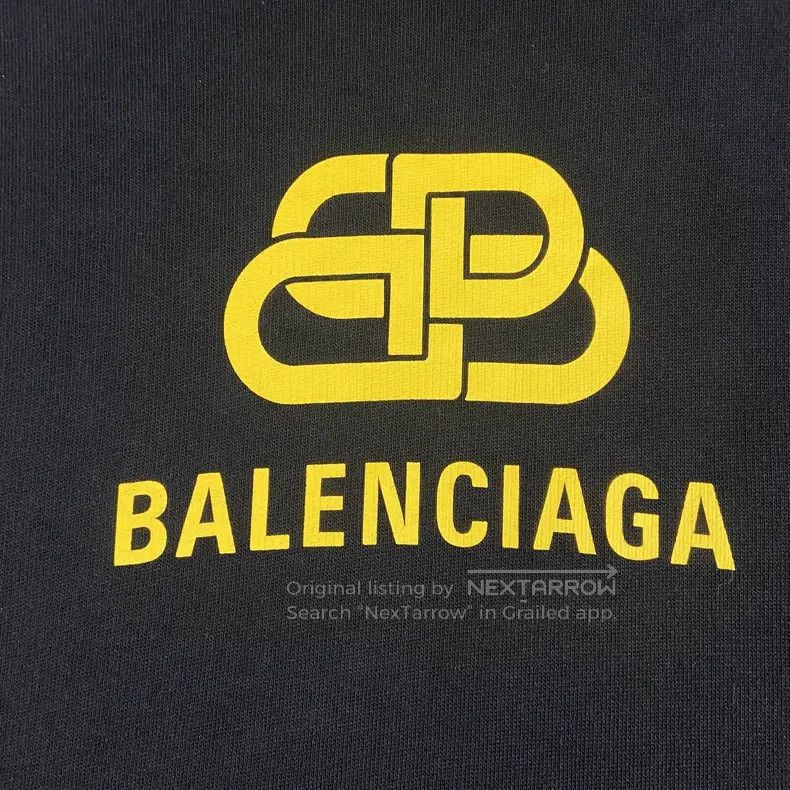 Balenciaga Balenciaga Yellow Lock Buckle Letter Logo Hooded Sweatshir Size US XXS / EU 40 - 3 Thumbnail