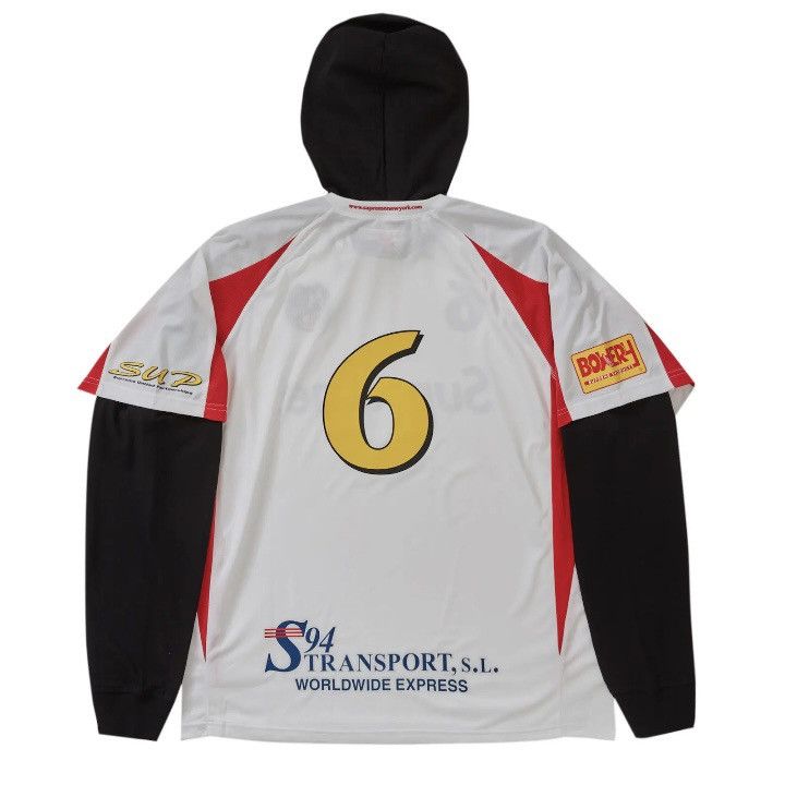 Supreme supreme white hooded soccer jersey Size US L / EU 52-54 / 3 - 2 Thumbnail