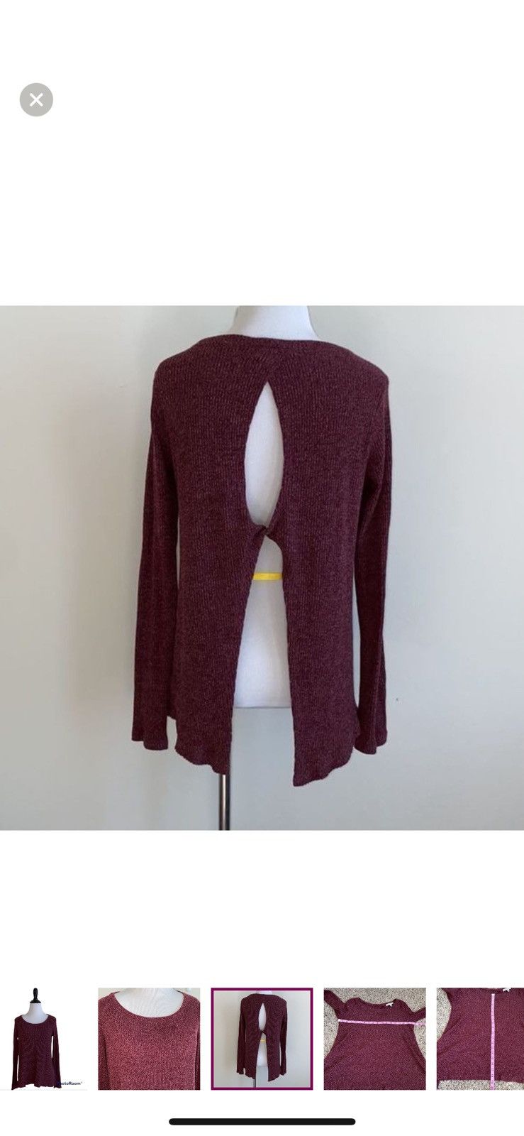 American Eagle Outfitters American eagle outfitters small open back knit top Size S / US 4 / IT 40 - 4 Thumbnail