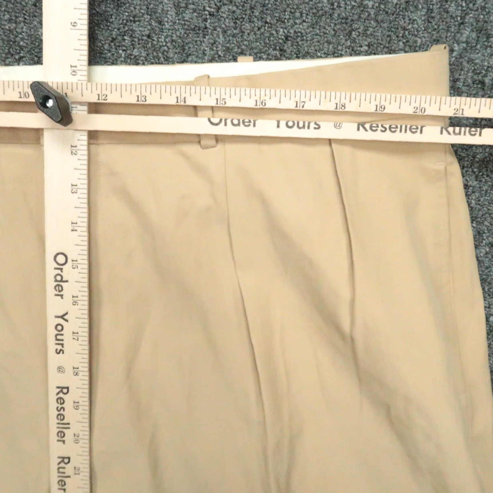 Polo Ralph Lauren VINTAGE Polo Ralph Lauren Pants Men 42x30 Khaki Tan Silk Cotton Pleated Cuffed Size US XL / EU 56 / 4 - 6 Thumbnail