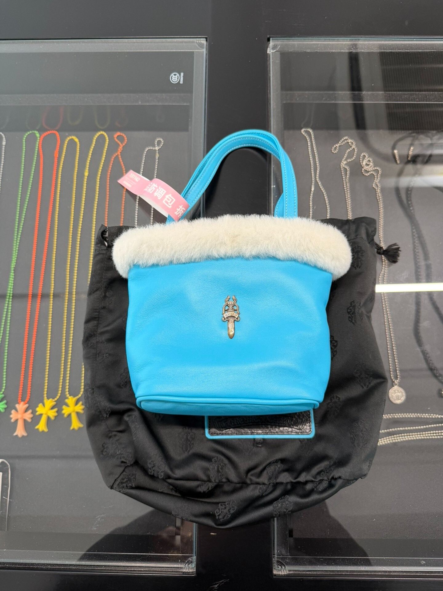 Chrome Hearts Chrome Hearts Blue White Fur Willow Clutch Size ONE SIZE - 1 Thumbnail