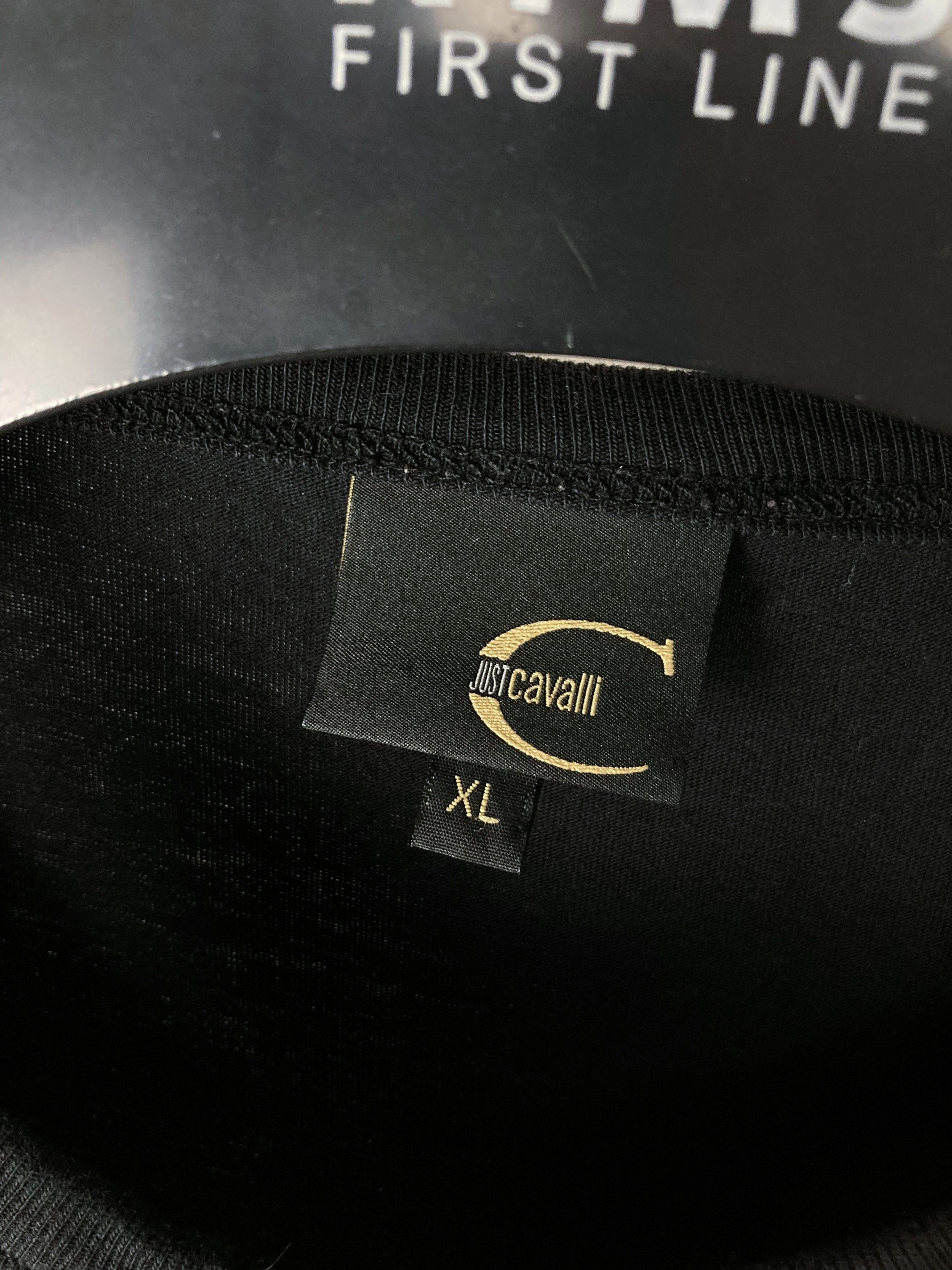 Just Cavalli Just Cavalli Big Logo Button Up Black T Shirt Vintage 90s Size US S / EU 44-46 / 1 - 6 Thumbnail