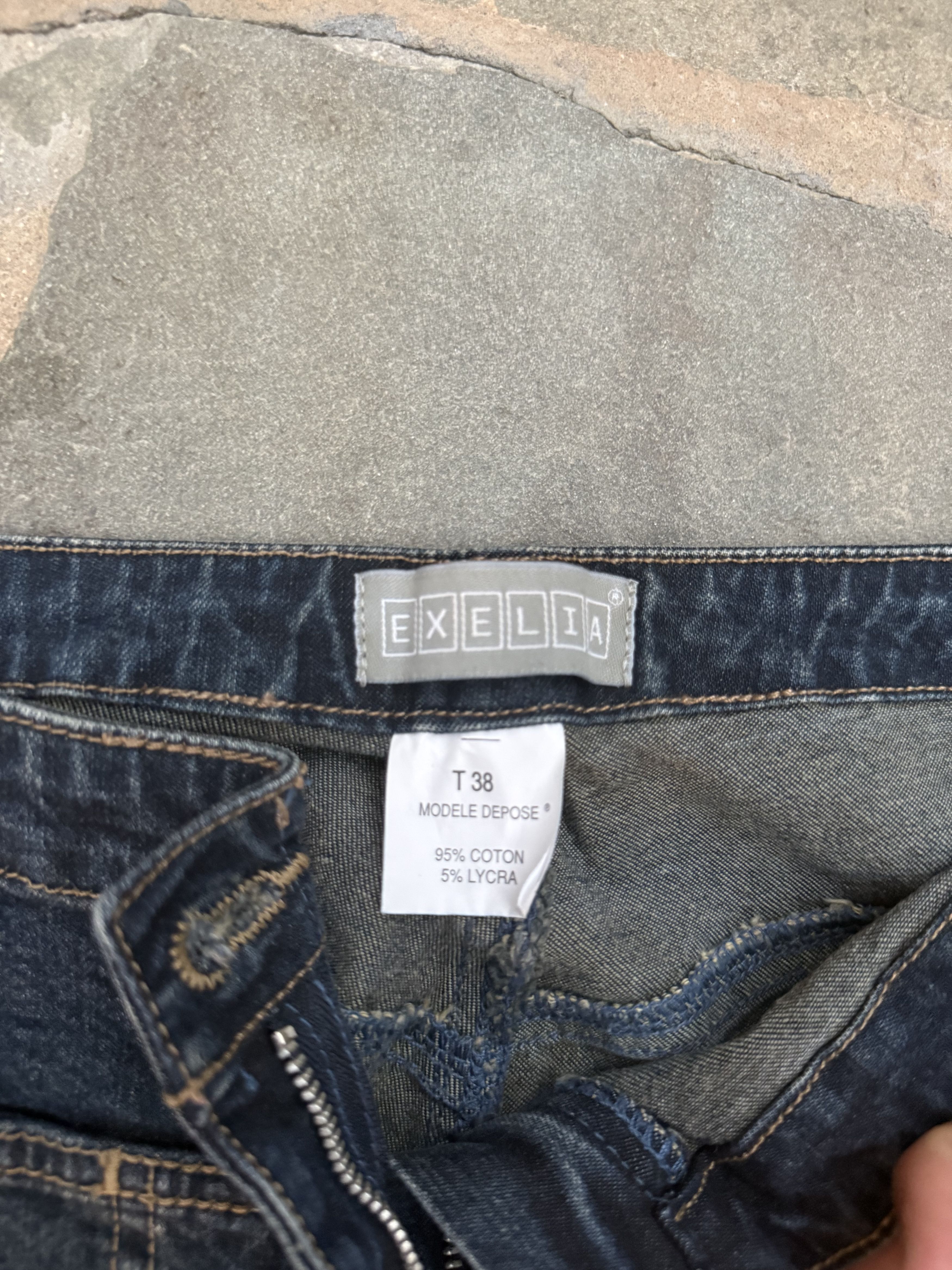 Other Vintage Exelia Flared Denim Size 26" / US 2 / IT 38 - 3 Thumbnail