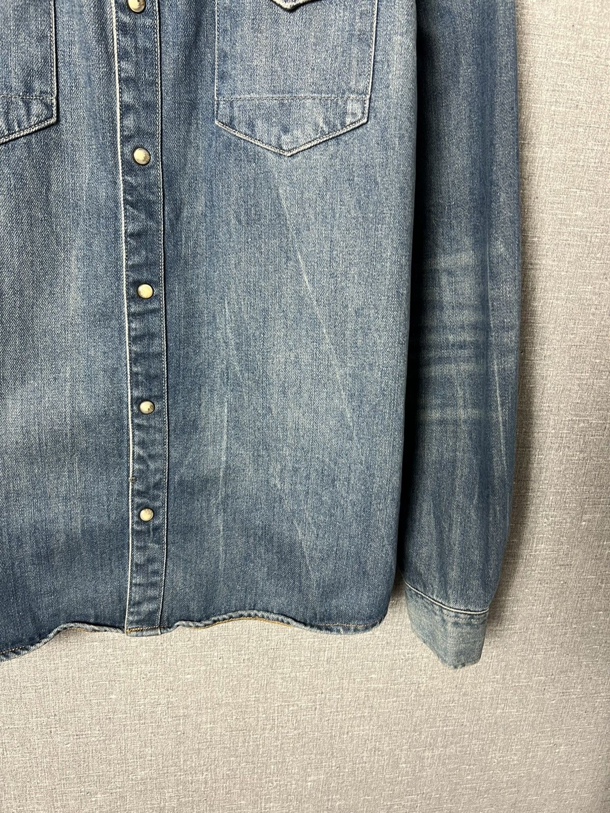 Allsaints AllSaints Redford Denim Long Sleeve Corduroy Collar Shirt Size US M / EU 48-50 / 2 - 9 Thumbnail