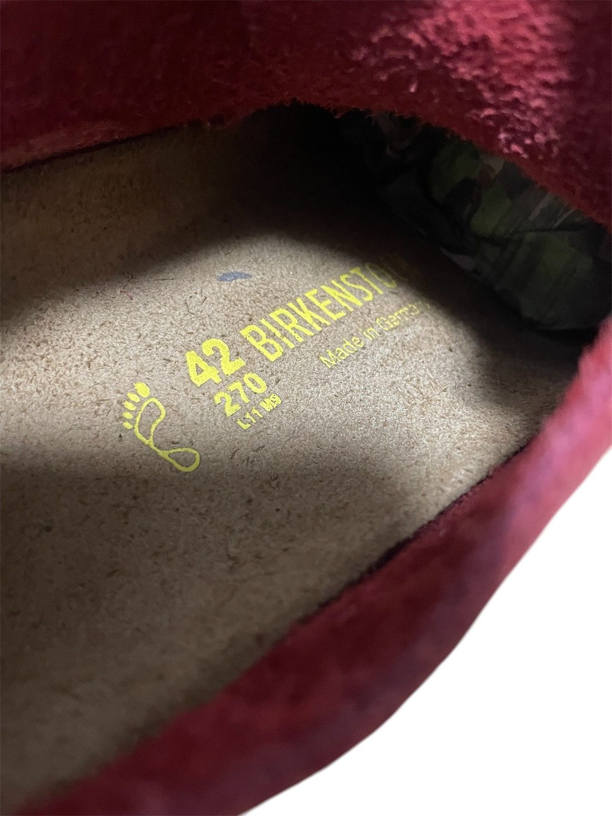 Birkenstock Original Birkenstock Maine Burgundy Suede Size US 8.5 / EU 41-42 - 3 Thumbnail