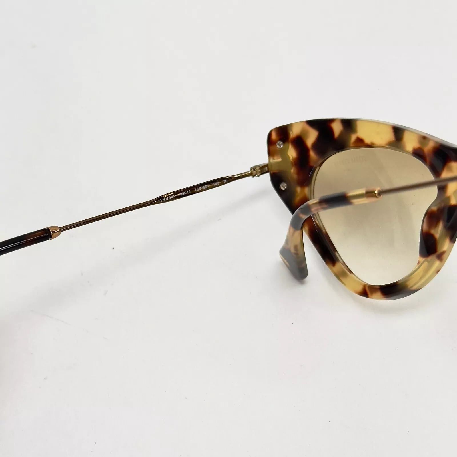 Miu Miu MIU MIU Glow 04P Brown Havana Crystal Jewel Strass MU04PS Size ONE SIZE - 4 Thumbnail