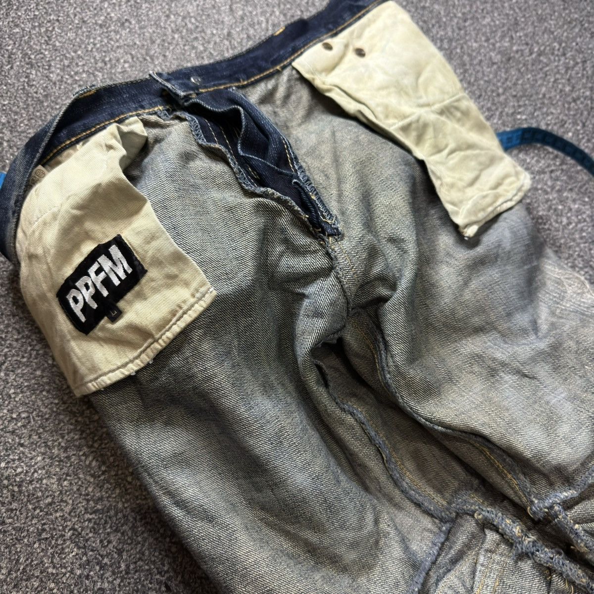 Le Grande Bleu (L.G.B.) Insane Japanese Crazy Double Waist PPFM Undercover Style y2k Size US 34 / EU 50 - 21 Thumbnail