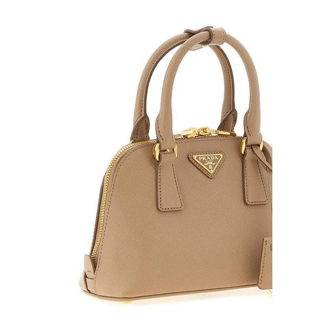 Prada PRADA Cameo Beige Leather Top Handle Bag New & Authentic Size ONE SIZE - 3 Thumbnail