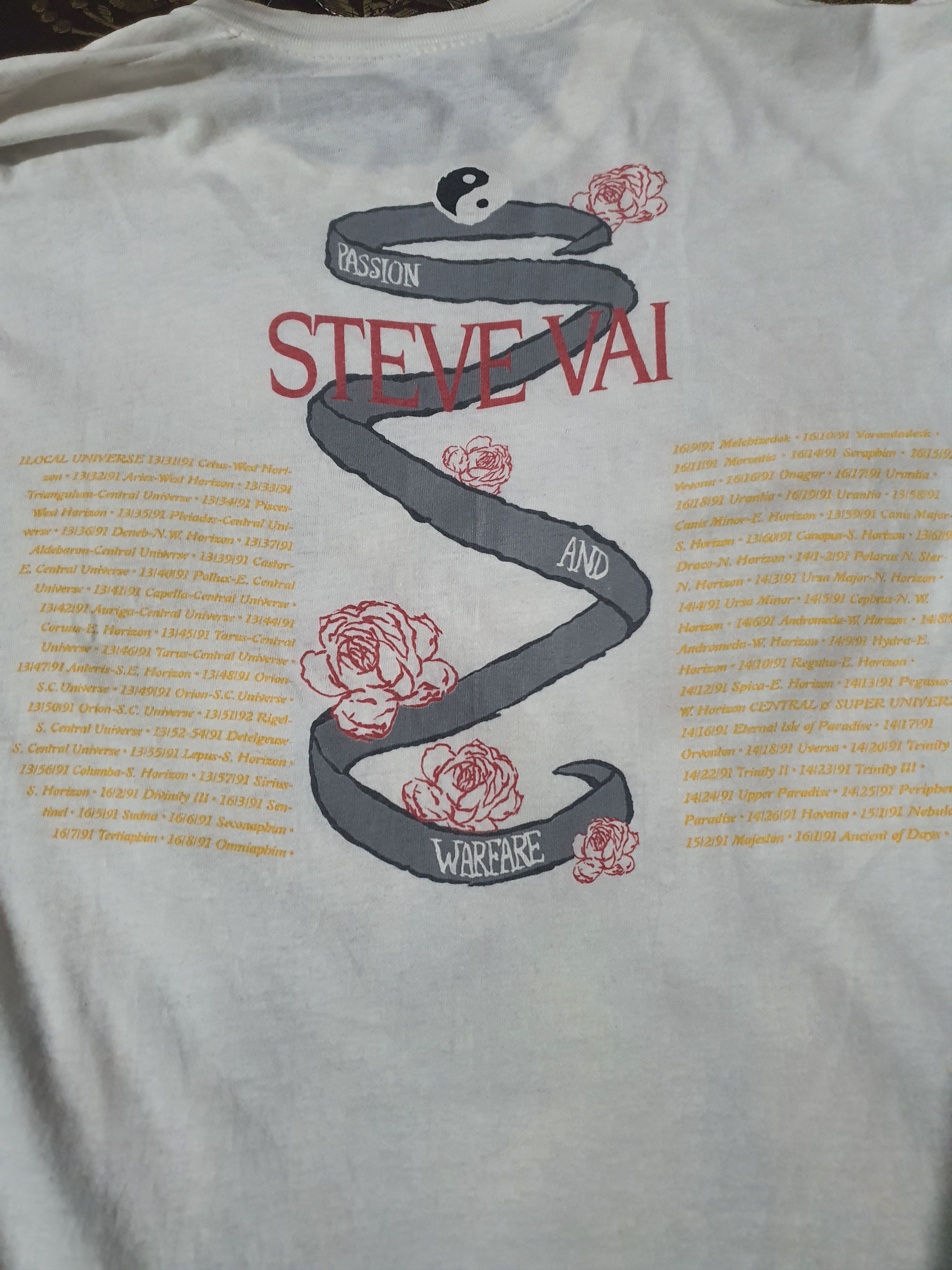 Band Tees 🌹 Steve Vai 🌹 Size US L / EU 52-54 / 3 - 16 Thumbnail