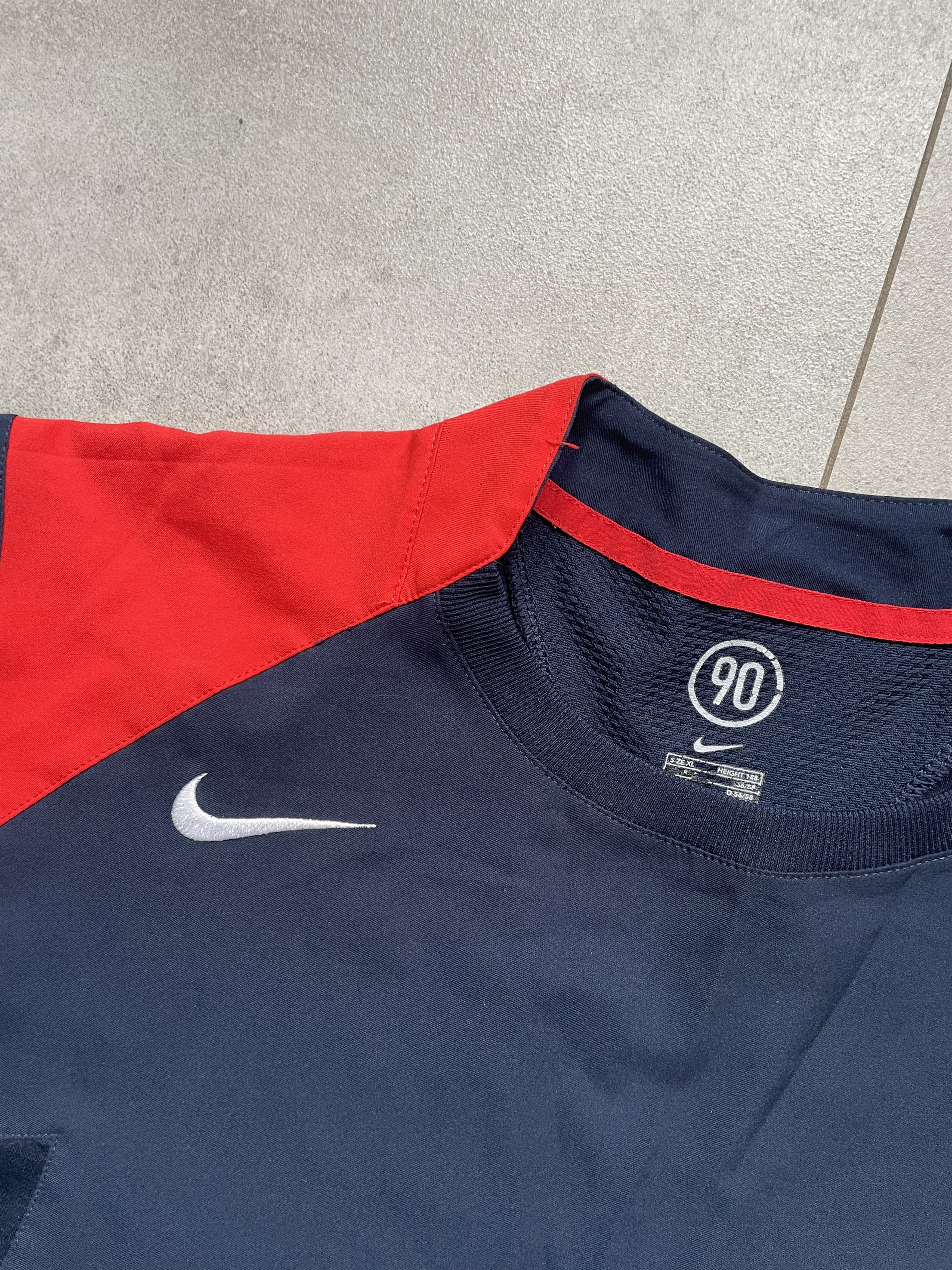 Nike Y2K NIKE TOTAL 90 T90 BLOKE BLOKECORE NAVY RED SHIRT Size US XL / EU 56 / 4 - 4 Thumbnail