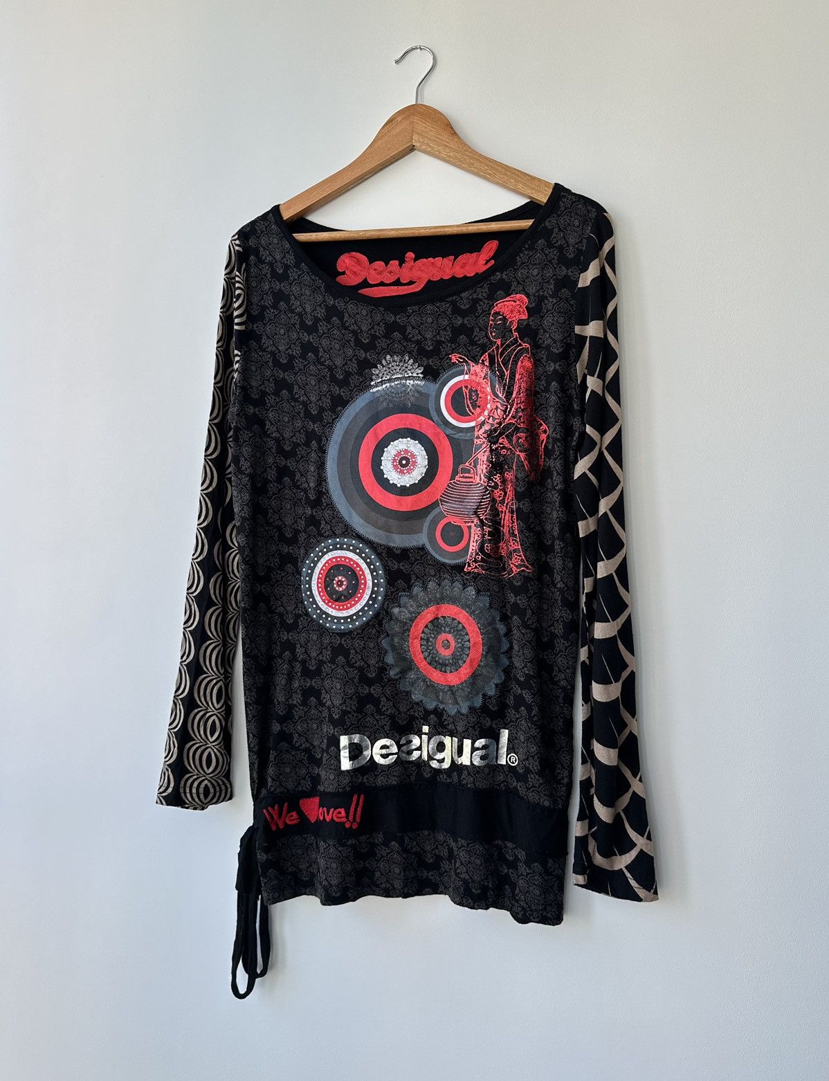 Desigual × Japanese Brand Desigual Women's Tunic Top Long Sleeve Shirt Size L Size L / US 10 / IT 46 - 2 Thumbnail