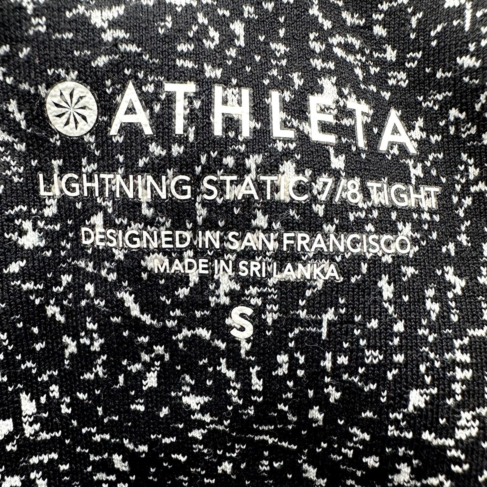 Athleta Athleta Lightning Static 7/8 Tight Leggings High Waisted S Size 28" / US 6 / IT 42 - 3 Thumbnail