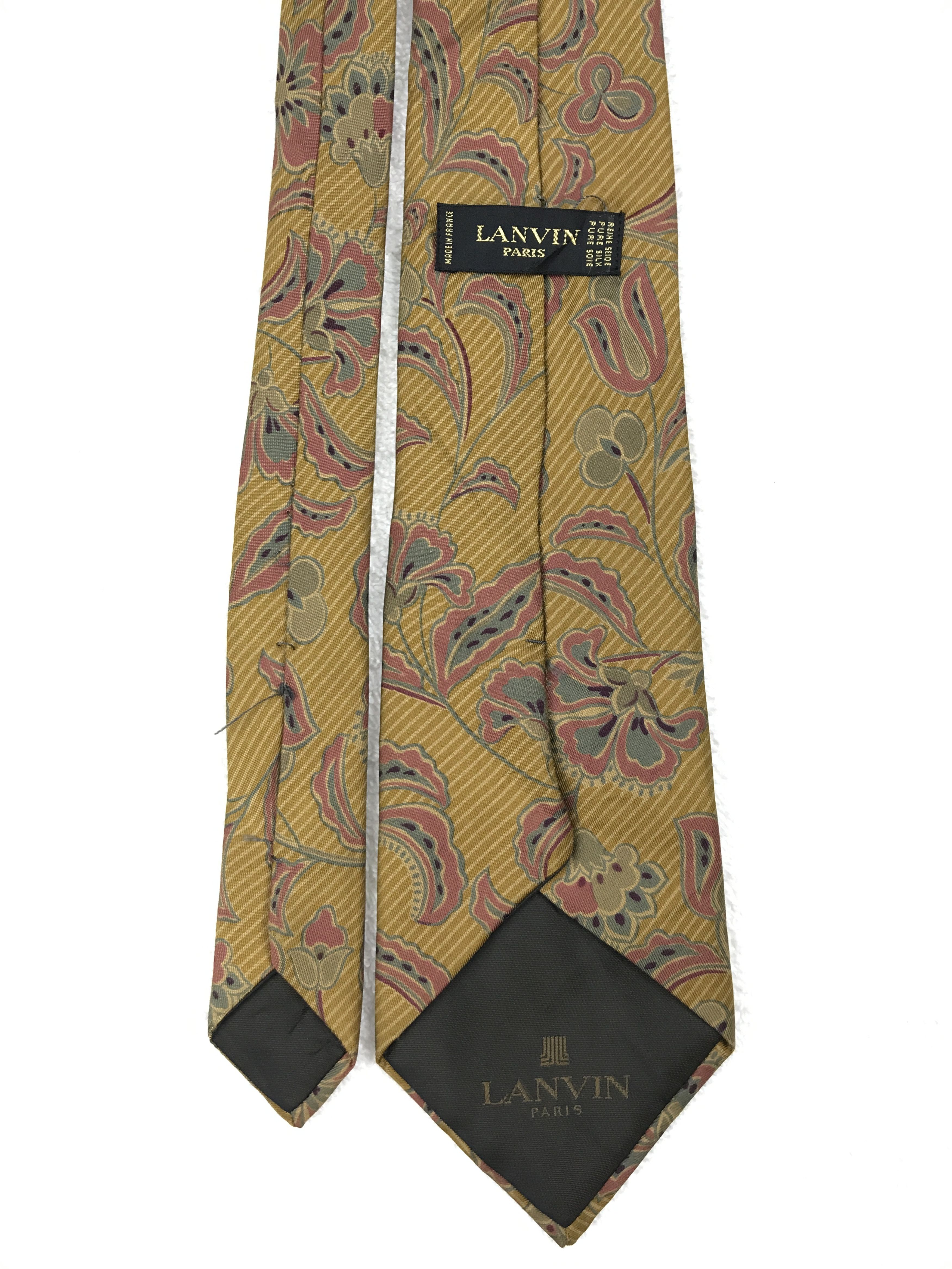 Designer × Lanvin × Vintage Vintage Lanvin Silk Necktie Size ONE SIZE - 4 Thumbnail